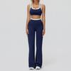 Completo da Yoga da Donna Transfrontaliero: Color Block Nude Feel, Vita Alta Costolata, Abbigliamento Sportivo Fitness Versatile