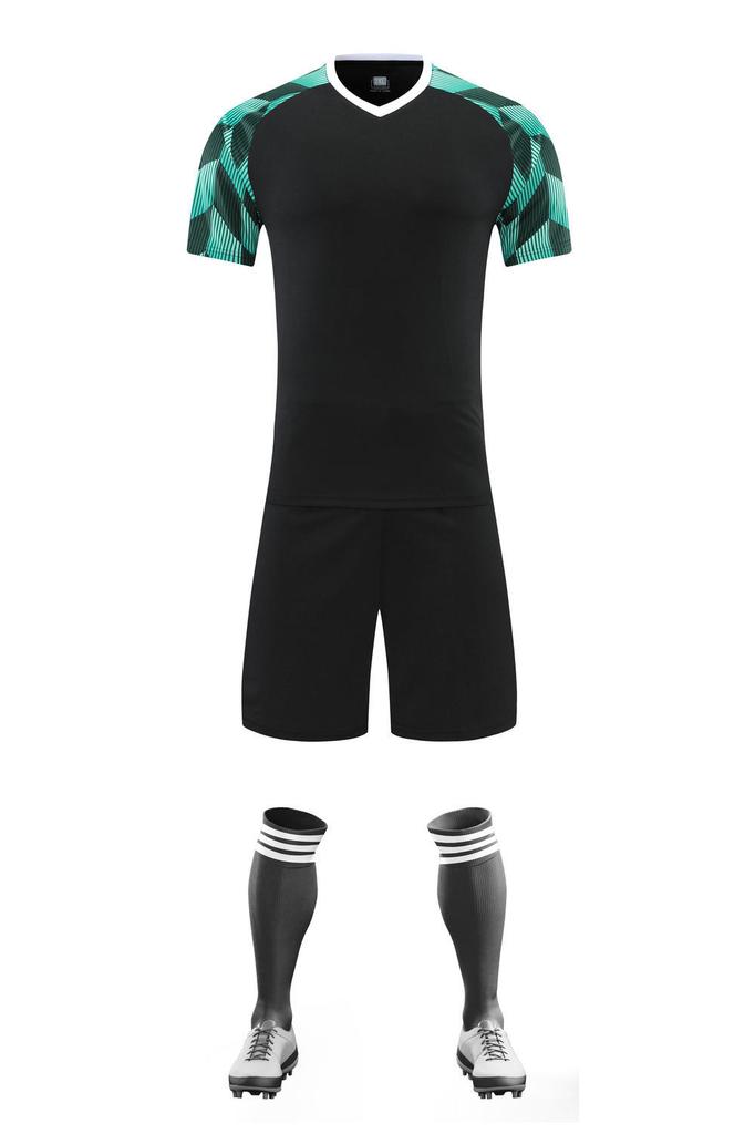 New Football Jersey Suit Men'S Short-Sleeved Adult Jersey Team Training Zq1001 Quick-Drying