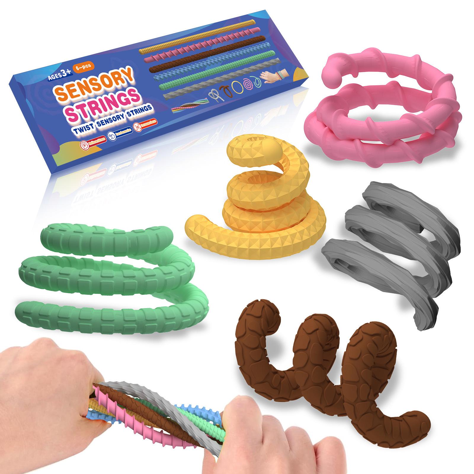 Children S Silicone Sensory Ring Silicone Decompression Toy One Size