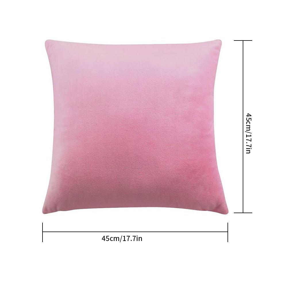 Short Plush Pillow Case Sofa Chair Throw Pillow Cover Home Decorative Cushion Cover
