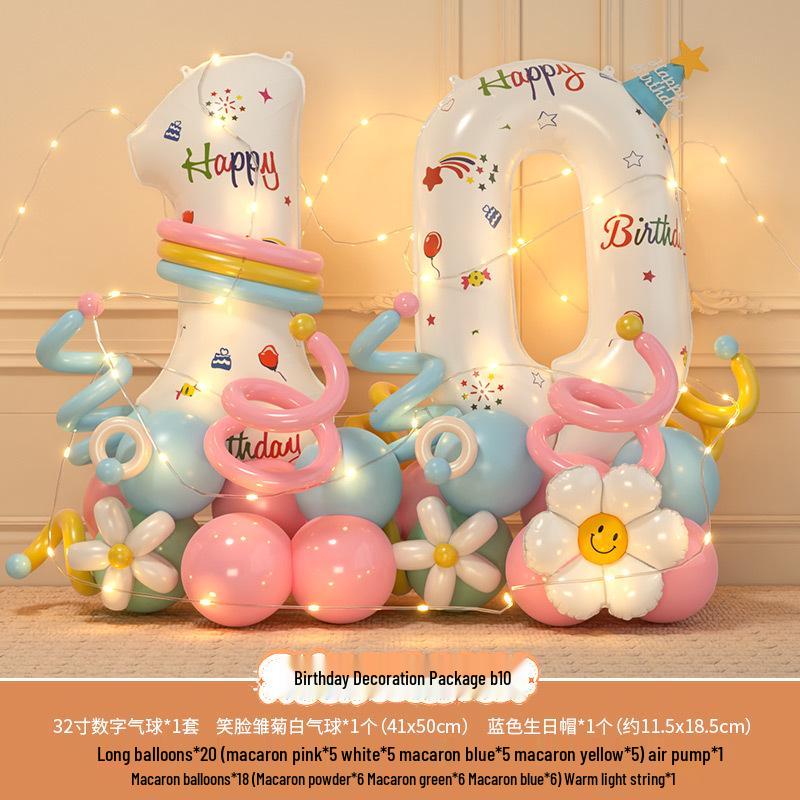 Accessori fotografici per il 3° compleanno del bambino: Palloncini e Decorazioni Numeriche