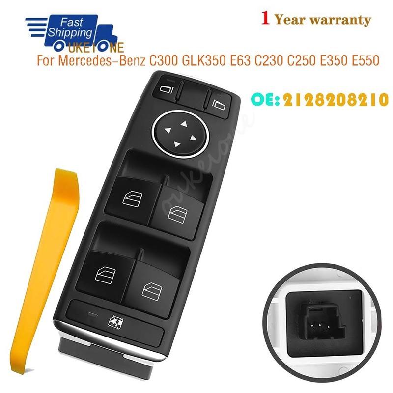 

2128208210 For Mercedes-Benz C300 GLK350 E63 C230 C250 E350 E550 2008-2012 Front Left Electric Power Lifter Window Switch Button