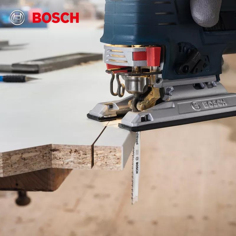 Bosch Lama per Sega Curva Liscia per Taglio Legno 100mm, 5 Pezzi per Confezione