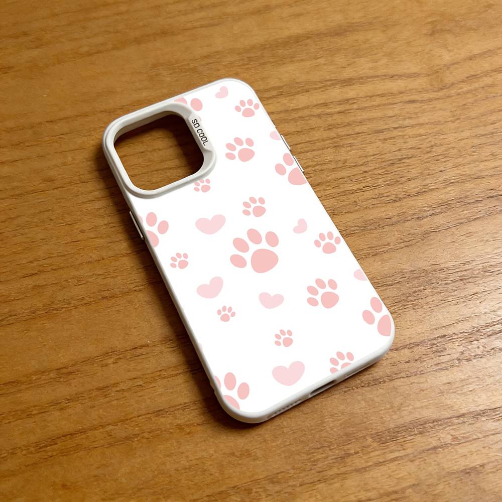 Puppy Paw Pattern Phone Case for iPhone 17 16 15 14 13 12 11 Pro Plus Max Air Mini X XS Soft Silicone Cover