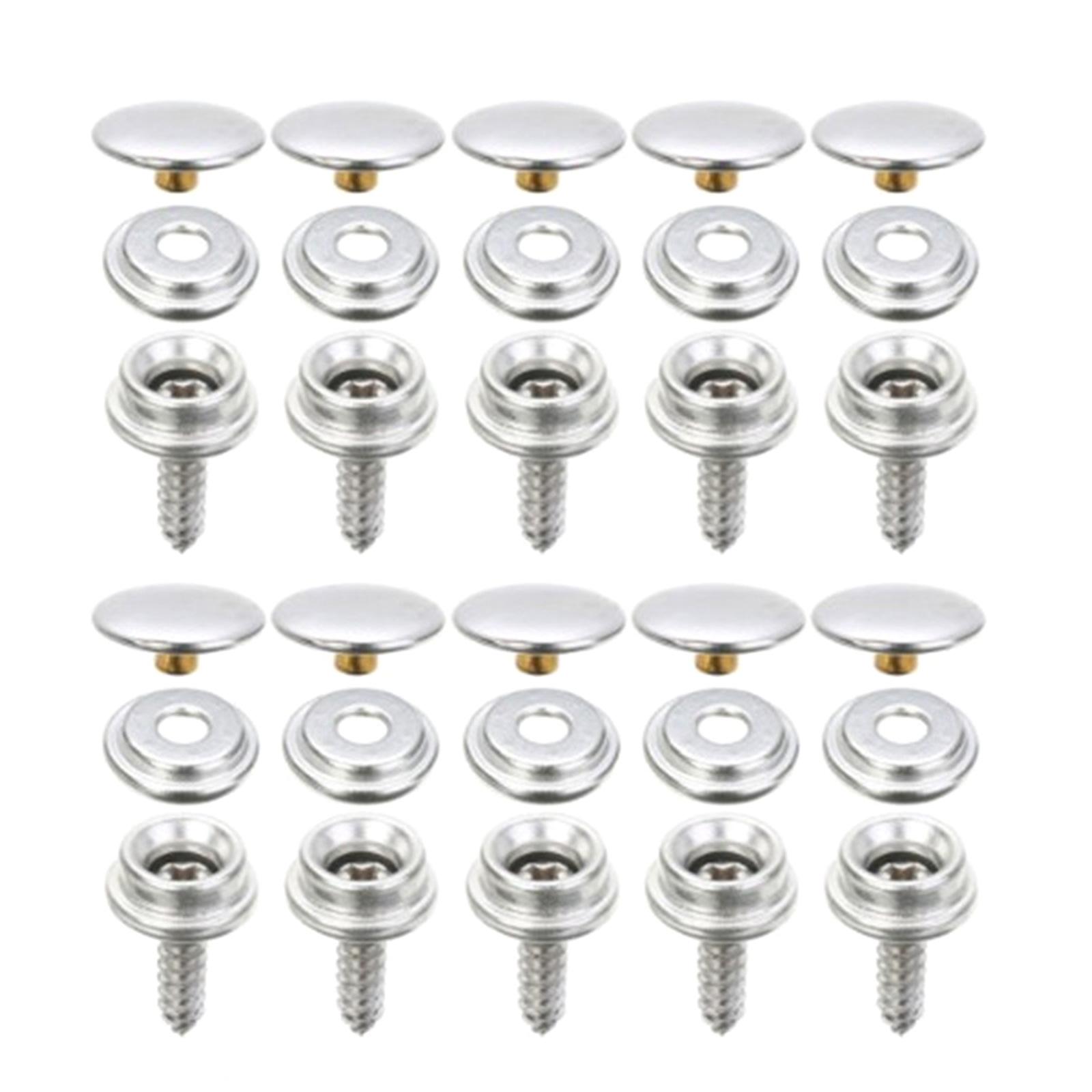 

10/25 шт. набор застежек-кнопок для палатки, морской мебели, тентов, брезентовых чехлов, инструментов, нержавеющих розеток, кнопок, автомобильных навесов, аксессуаров 10