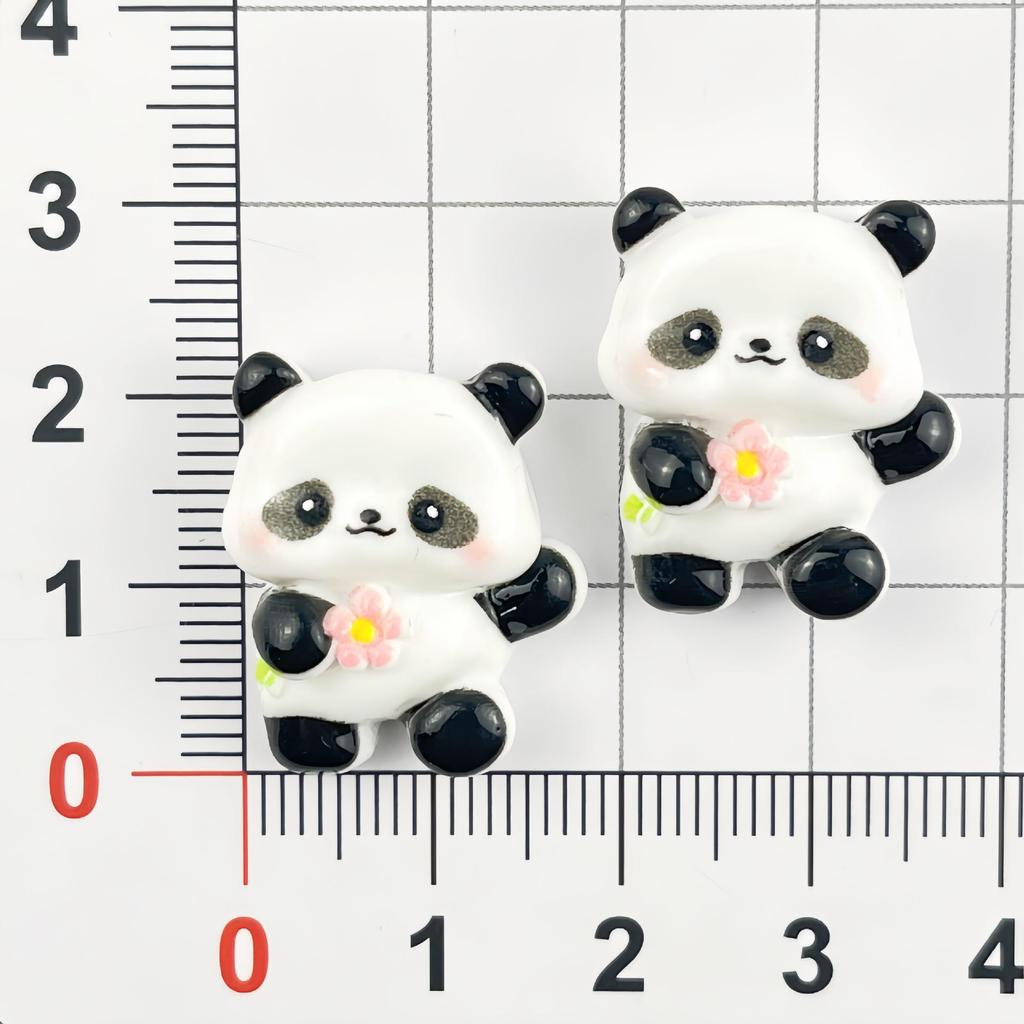 Cute Cartoon Bear Resin Hair Clip & Phone Pendant Set