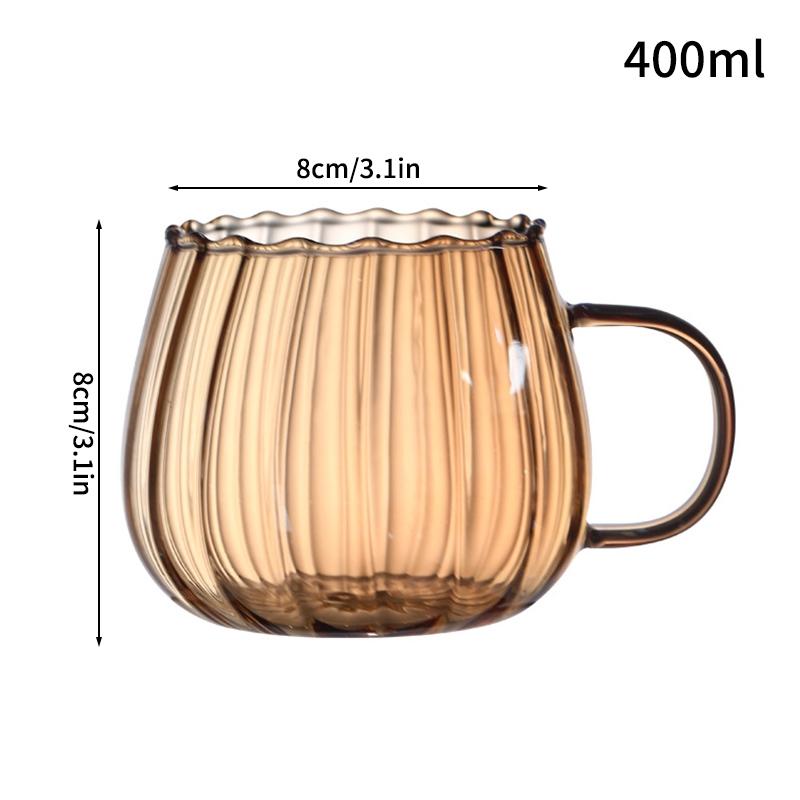 Transparent Glass Cup INS Style Coffee Mug Juice Milk Drinkware Cocktail Drinking Cup Wine Glasses Cup Bottle Party Supplies