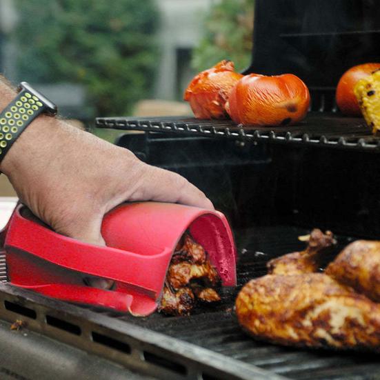 Värmebeständiga kökstänger Silikonplattahållare för att skära lyfta heta rätter Mångsidigt köksredskap