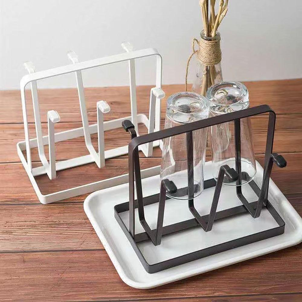1Pcs Silicone Protective Hooks Glass Cup Drying Shelf Bottles Organizer  for Kitchen Cup Storage