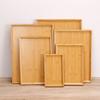 Bamboos Wood Rectangular Tea Tray Solid Wooden  Tray Tea Cups Trays Stand Tray For Kitchen Party Tea Bar Storage Tray Tableware