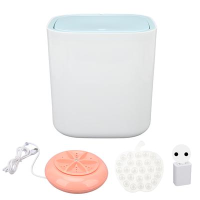 Mini Washing Machine Ultrasonic 3.8L Capacity ABS Portable Underwear Washing Machine 100?240V EU