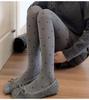 Miu Gray Diamond Hollow Base Layer High Elasticity Anti-Slip Slimming Pantyhose for Spring and Autumn Wear