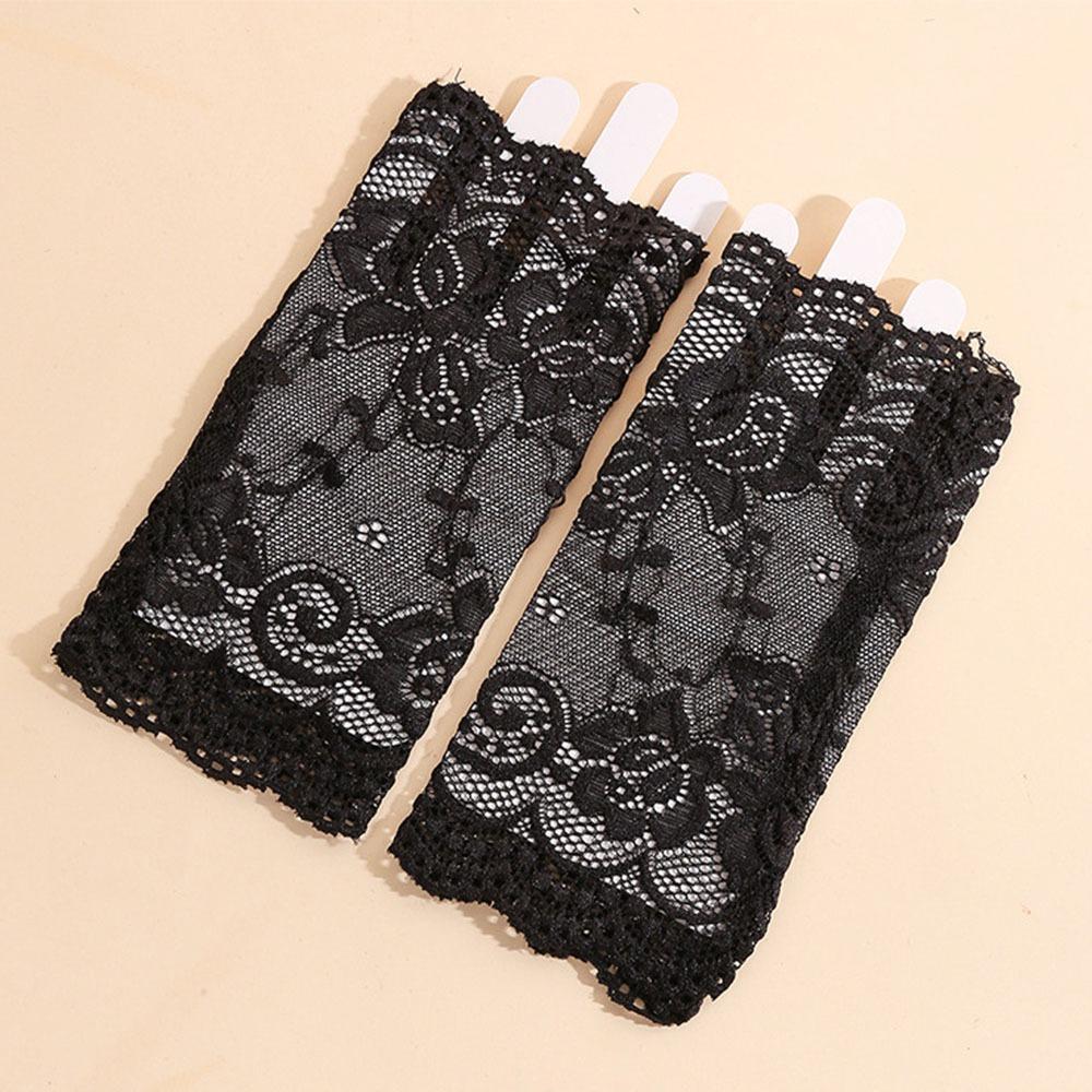 Sunscreen Short Gloves Half Finger Driving Gloves Fashion Performance Gloves Dance