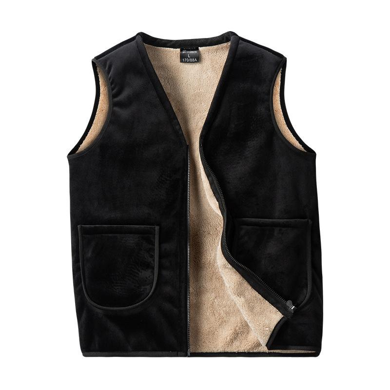 Summer Autumn Winter Plus Velvet Warm Clothes Mens Sleeveless Jacket Casual Coat Windproof Windbreaker Vest For Men Comfortable Personalized Clothes