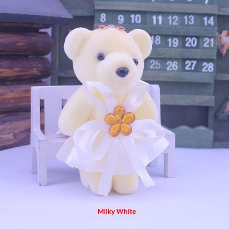10Pcs Graduation Bouquet Bear Accessories Cartoon Bouquet Decoration Bear Doll Diy Graduation Bear Decoration