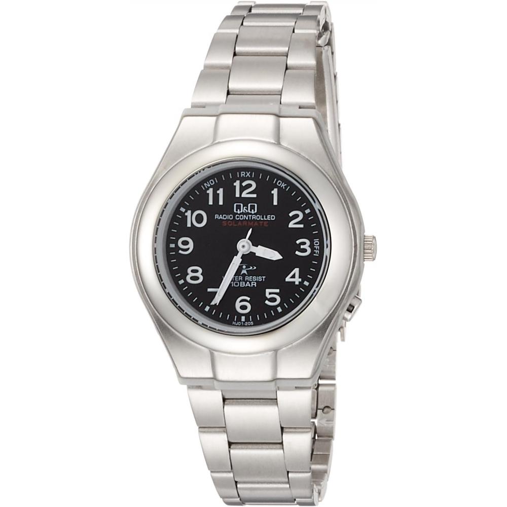 

Нет QQ [гражданин QQ] Часы аналоговые радиоволновые солнечные водонепроницаемые металлический ремешок Hj01 205 женские S черные