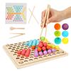 Clip Bead Game Color Recognition ParentChild Interaction Wooden Educational Puzzle Toys