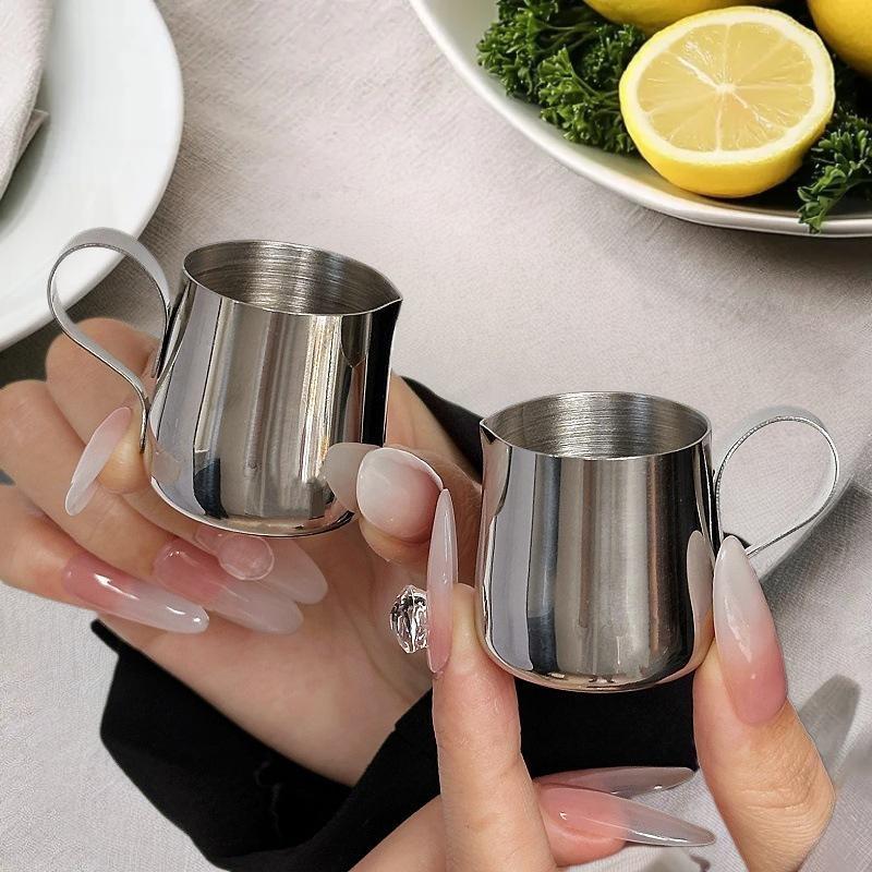 HEET 12,5/30 ml Mini Melkschuimerkan voor Koffie Latte Art Melkschuimerkan RVS Maatbeker Pot Koffie Accessoire