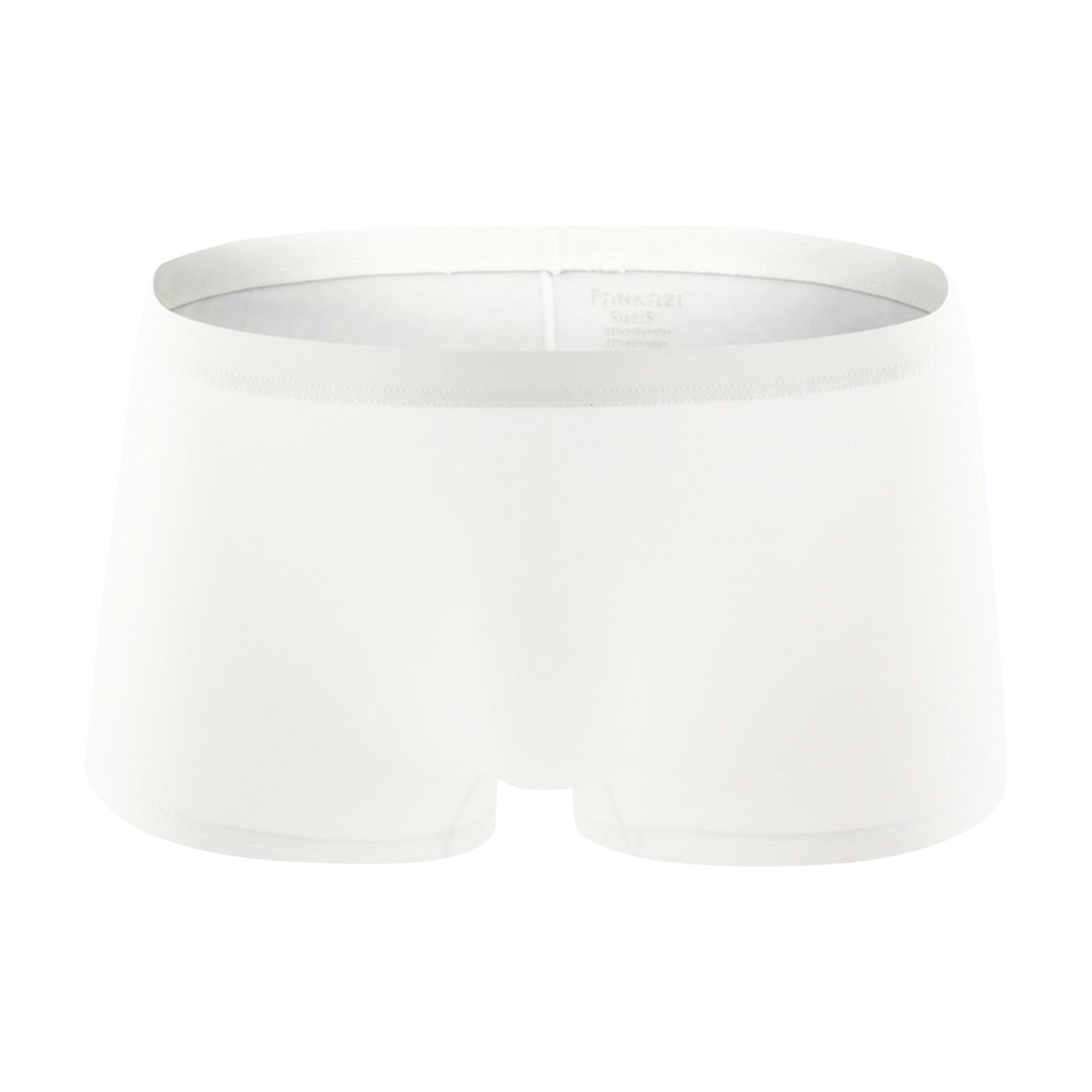 

Мужское индивидуальное по цвету повседневное и удобное высокоэластичное нижнее белье с низкой талией XL белый