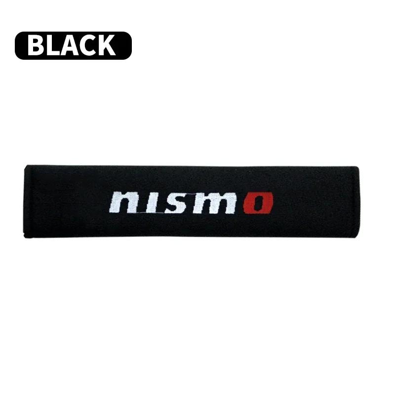 

2pcs Car Shoulder Strap Covers Shoulder Protector Pad For Nissan Nismo Logo Tiida Teana Qashqai Juke X trail Note Almera Skyline