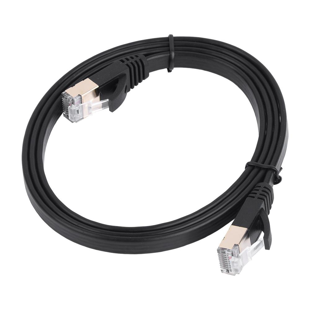 Cablu de rețea LAN ecranat CAT7 RJ45 600MHz Cordon plat Ethernet 3m