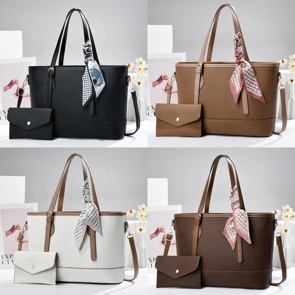 Pu Leather Large Tote Bag For Women With Zipper Pocket And Inner Compartments For Daily Commuting