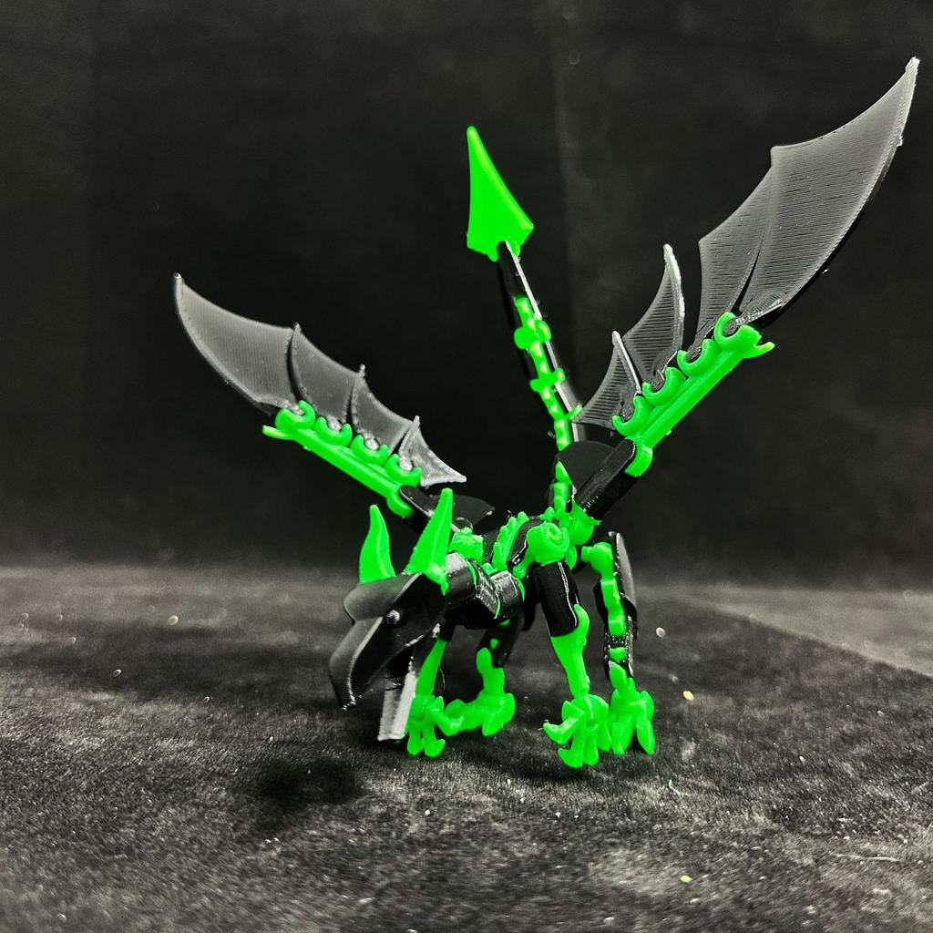 3D Printed Three Head Flying Dragon / Fire Dragon T13 Action Figures Multi-Jointed Movable Robot Nova 13 DIY Mannequin Toys