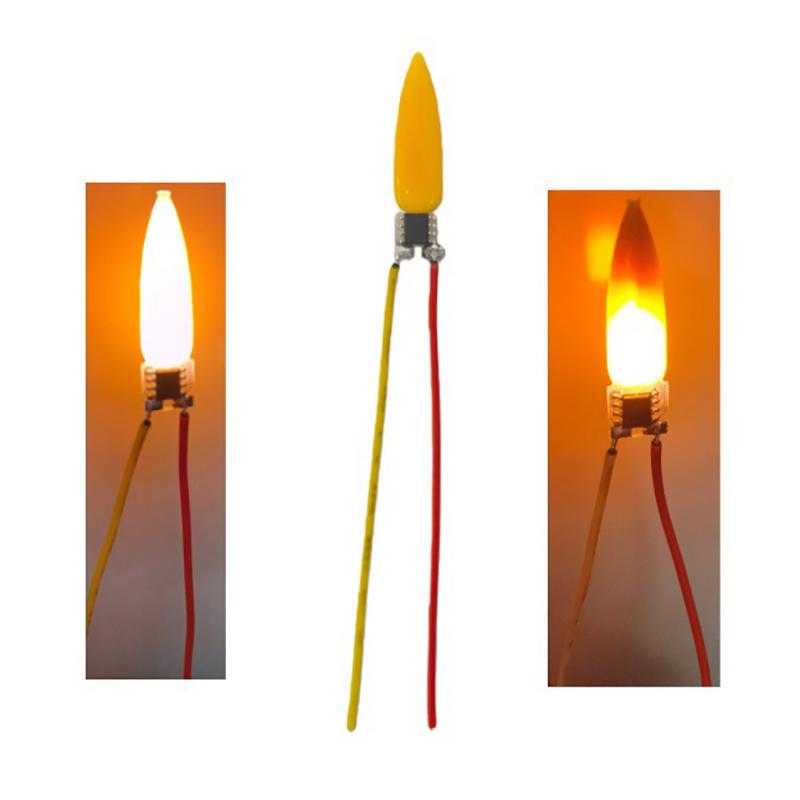 2/5/10Pcs Flame Light Bulbs 2200K Diode Flame Led Filament 3V Led Flame Effect Light Bulb For Newyear Christmas Party Decor