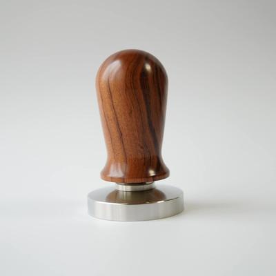 FUN COFFEE 58mm Tamper für Kaffee Espresso Holz Edelstahl Gewerbliche Nutzung Espresso, Ausrüstung, Maschine, Griff, Stahl, (co-0023)