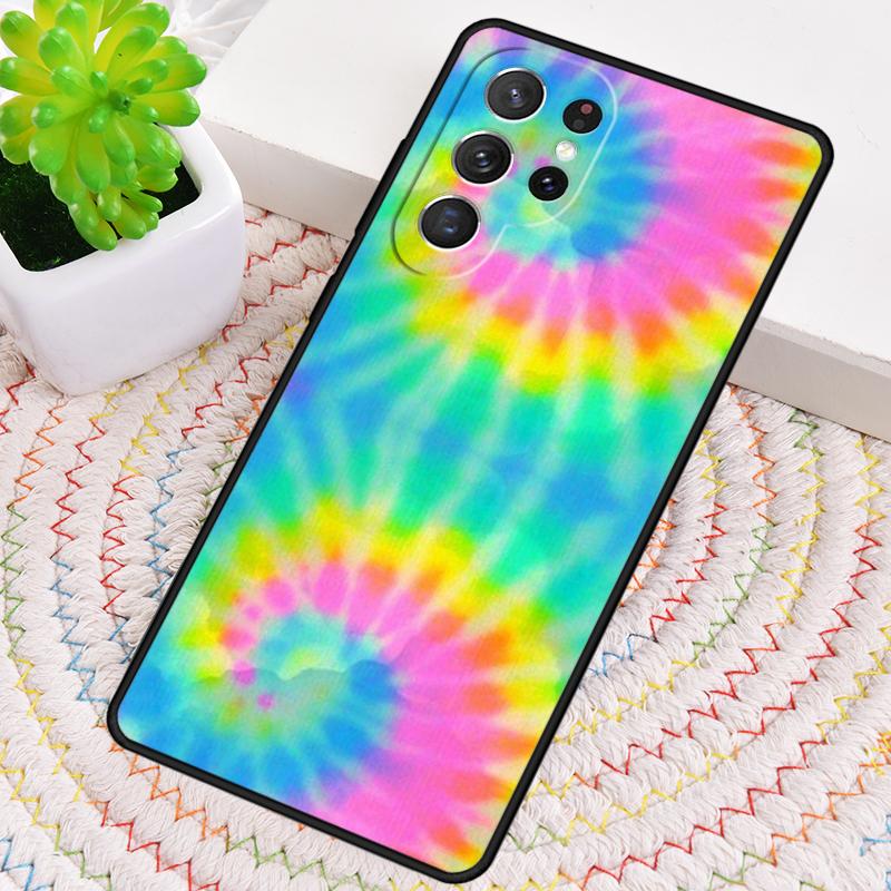Colorful Tie Dye Rainbow Hippie Art Phone Case for Samsung Galaxy note 10 pro S26 Ultra S23 S24 FE S25 S21 S22 PLUS Cover