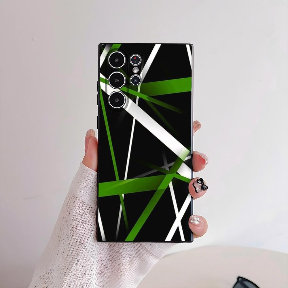 E-Evh Guitar Pattern Phone Case For Samsung Galaxy S25 S24 S22 S23 Ultra S21 S20 Plus 5G Frosted Non-Slip Full Cover Soft Case