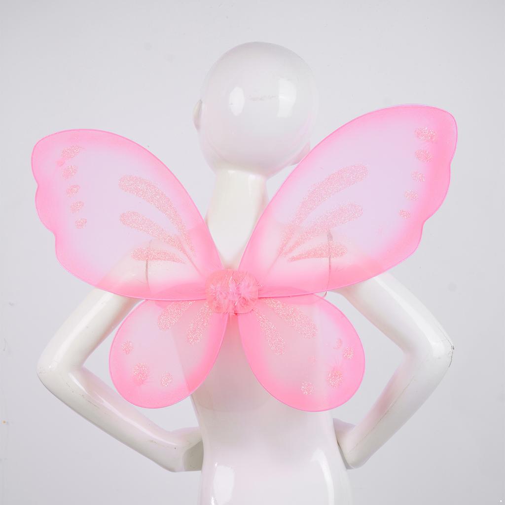 Girls Sparkling Fairy Angel Sheer Wings for Kids Photography Masquerade Halloween Christmas Party Cosplay Costume