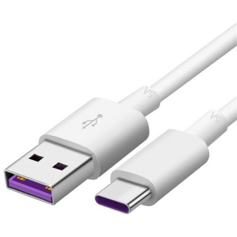 Cables & Adapters 2Pcs Usb Type C 5A Super Fast Charge Cable For Huawei Mate 10 / Pro P20 White