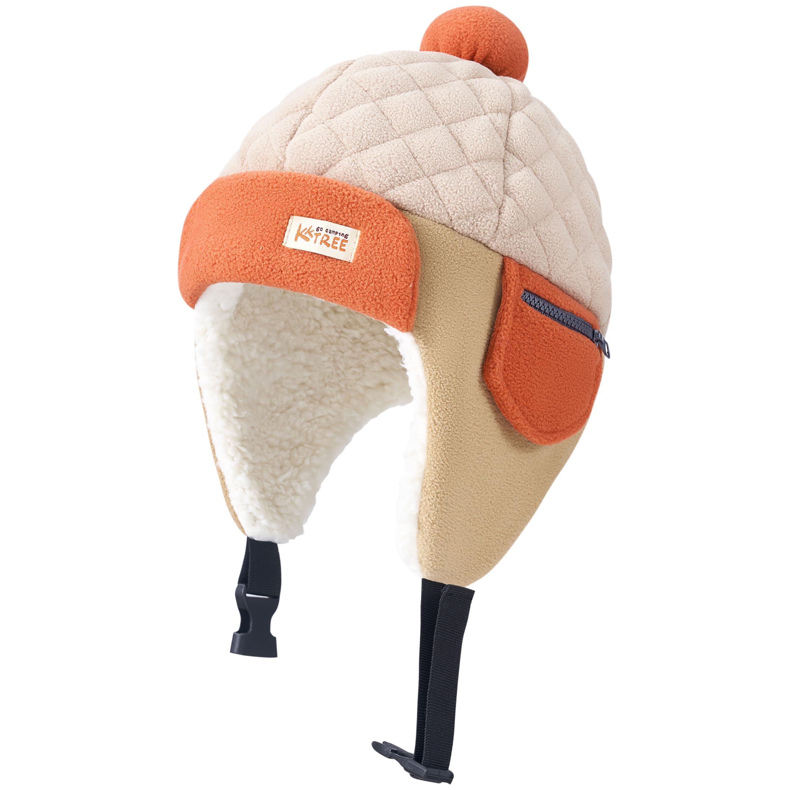 

Вязаная детская зимняя шапка Flight Pilot Baby Cold Pom 23169 бежевая [LeafIn] Шапка, Кепка, Шапка, Детские наушники, Защита, Помпоны, Девочки, Мальчики, Весна,