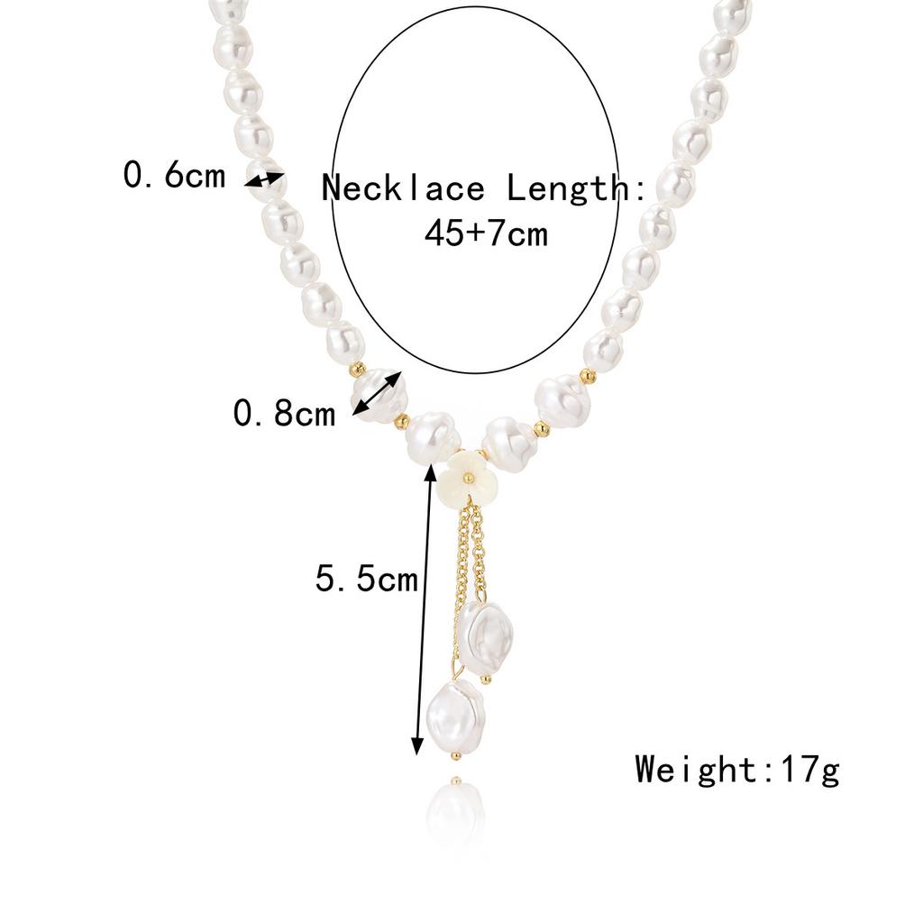 Pearl Necklace Crystal Heart Necklace Fashion Korean Wave Shiny Clavicle Chain Necklace Women Trending Party Gifts 25