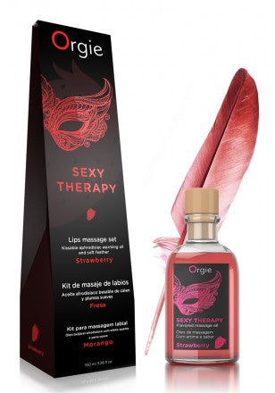 Kissable Massage Oil Sexy Therapy Strawberry 100ml - Orgy - Massage Oil