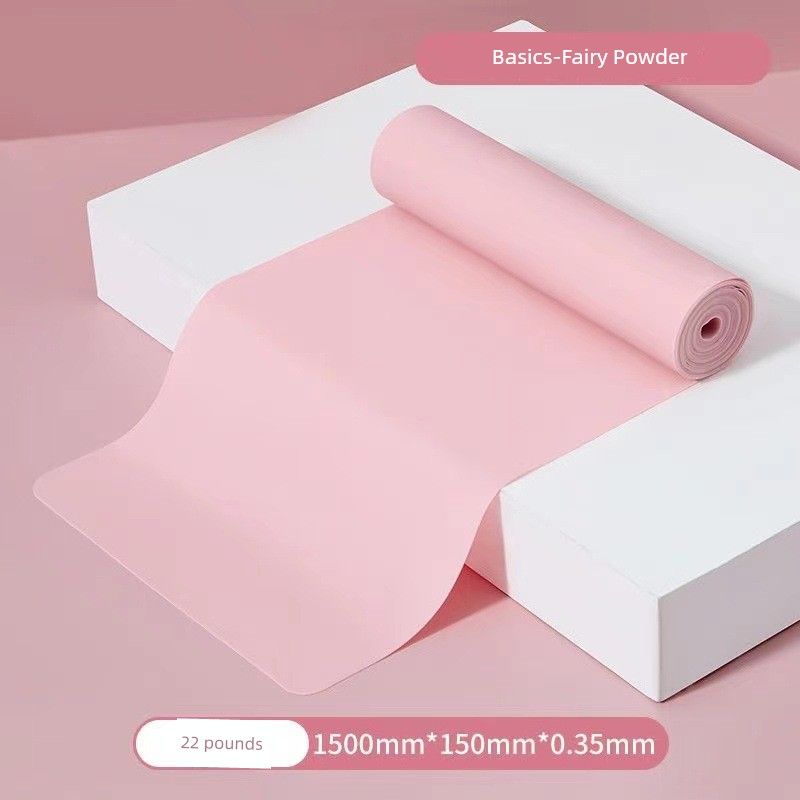 

Yoga Elastic Band Fitness Female Back Stretching Handy Gadget Open Back Open Shoulder Stretch Stretching Rehabilitation Training Tension Band [Standard Edition-Fairy Powder] 1.5 m 22 lb