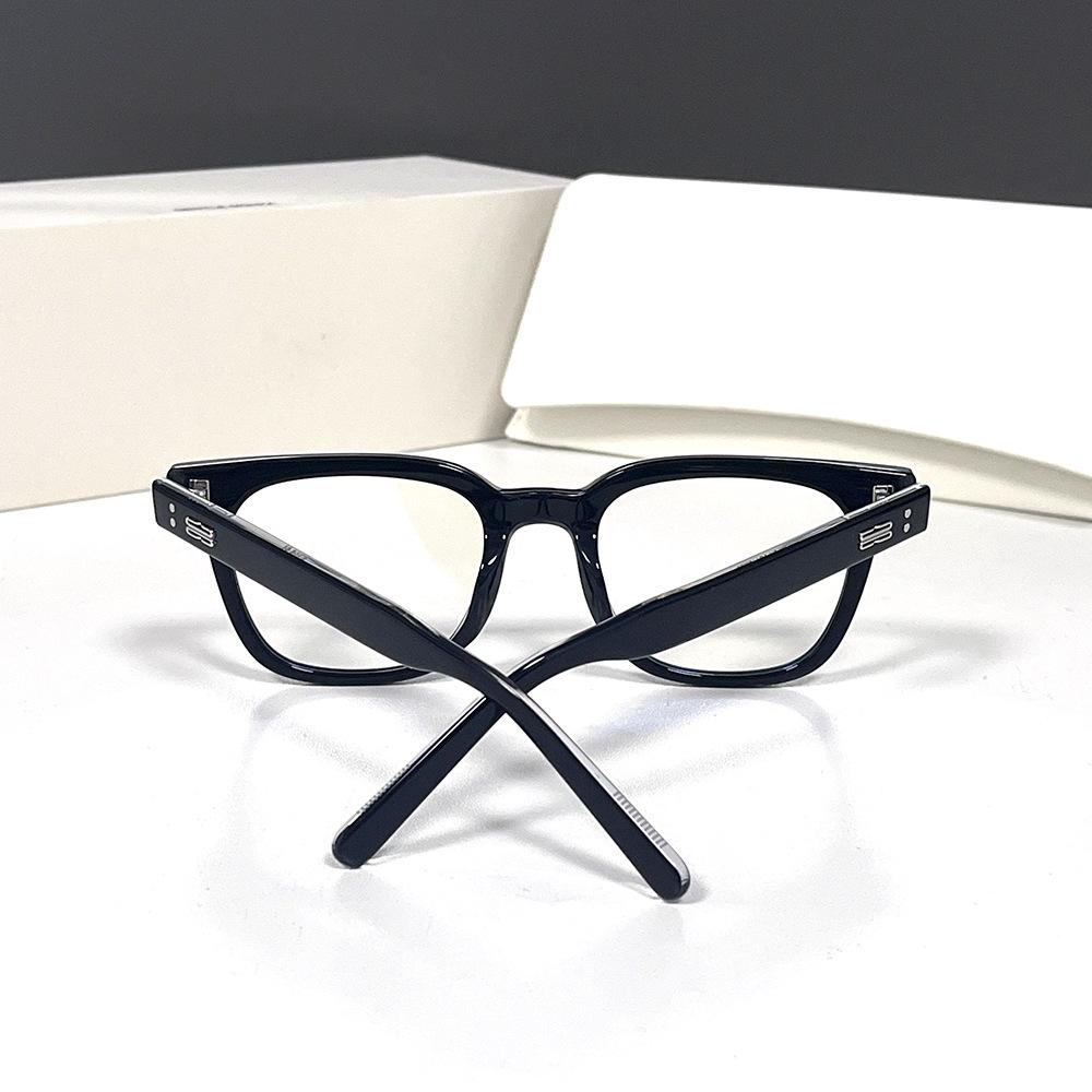 2024 Retro GM Square Eyeglass Frame, Unisex Acetate with Prescription Lenses