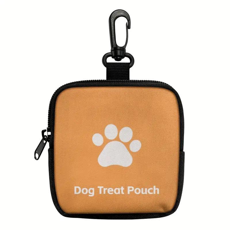 Portable Zipper Closure Polyester Dog Treat Bag for Training