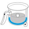 Milk Pot Saucepan with Water Jacket for Cooking Milk Sauces 2.5L