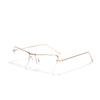 Glasses 9317 Cat Eye Metal Flat Mirror Xiaohongshu Square Plain Mirror Female And Male