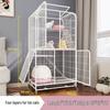 Cat Villa with Integrated Litter Box - Spacious, Secure Indoor Cage for Cats