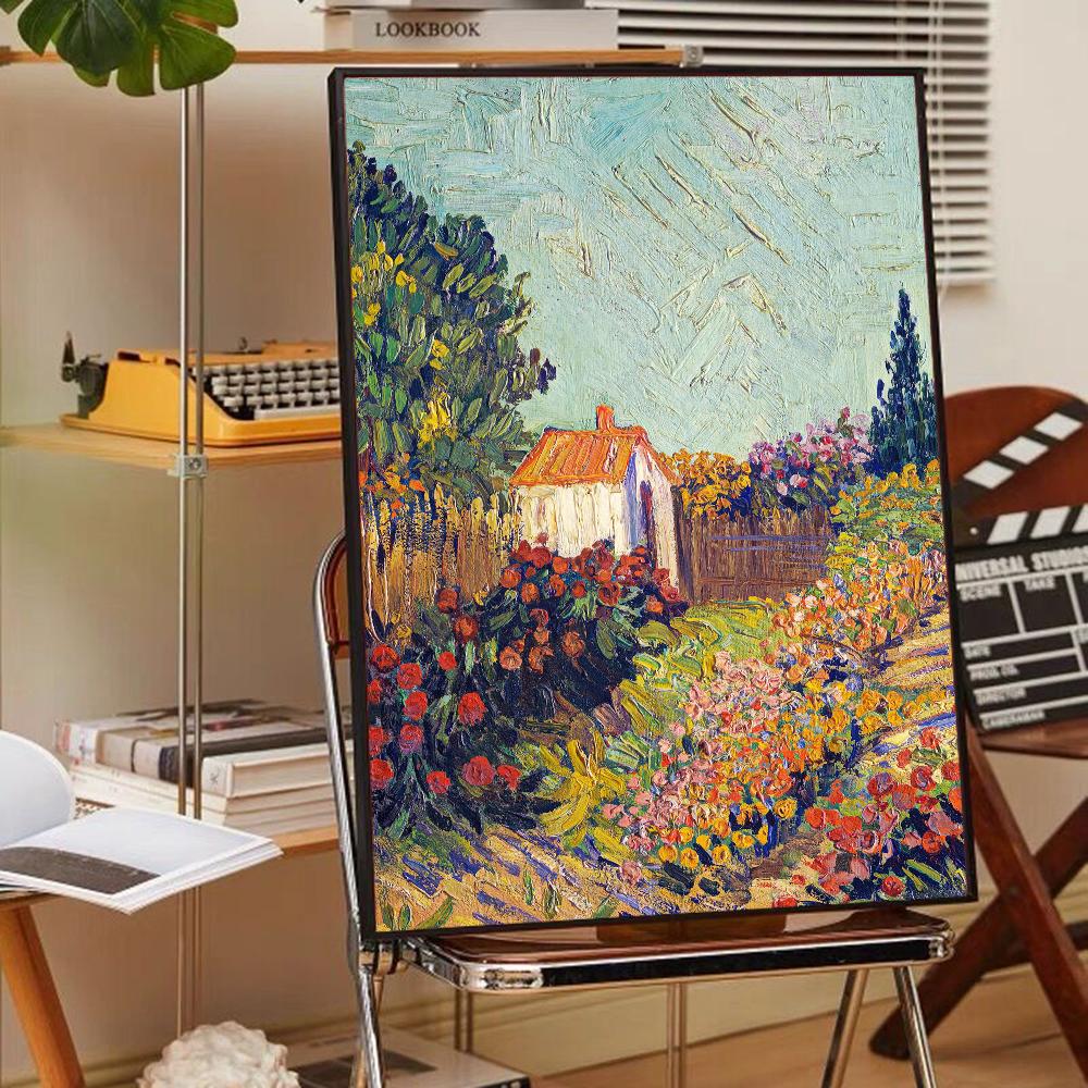 Art Painting Van Gogh Poster Self-adhesive Art Poster Whitepaper Prints Posters Artwork Aesthetic Art Wall Painting