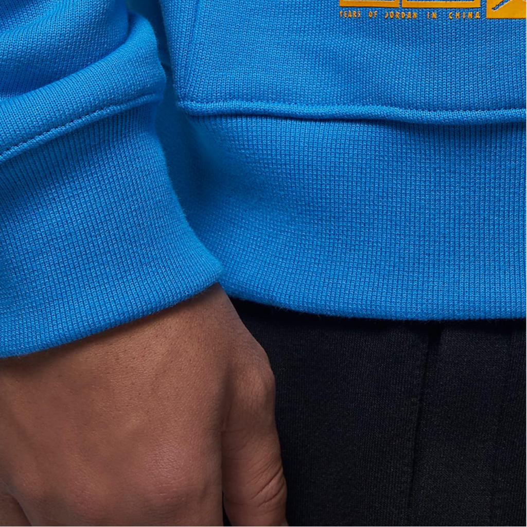 Jordan Solid Color Logo Sweatshirt Men Tops Blue FB7658-435