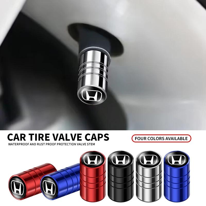 3D Styling Car Wheel Tire Valve Caps Stem Caps Decoration For Honda CRX Pilot B-series D-series H-series Civic FIT CRV Accord aik256