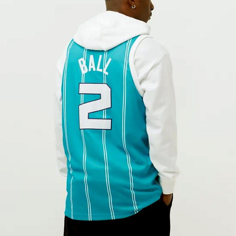 Air Jordan Lamelo Ball Hornets Icon 2022 Swingman Trikot Rapid Teal Herren Streetwear CN8016-453