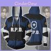 Resident Evil Rpd Leon Scott Kennedy Cosplay Hoodie With Stylish Hooded Design And Long Sleeve Comfort