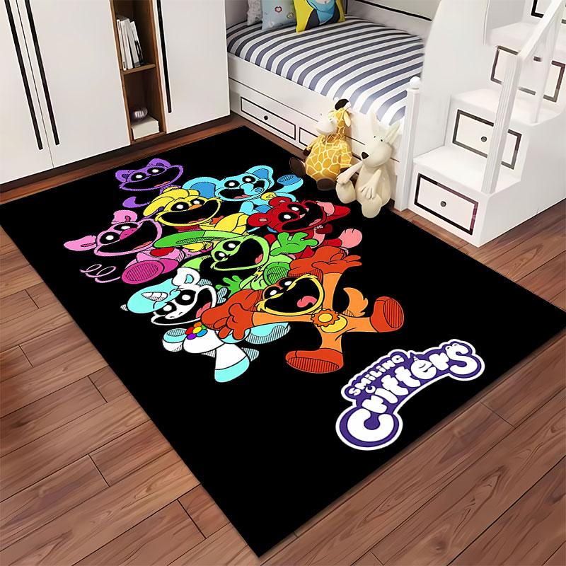 Smiling Critters Cartoon Design Suitable As a Non-slip Mat for the Living Room or Bedroom Sofa