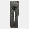 Pantalon denim gris taille basse avec zip penché Femme PLEASE