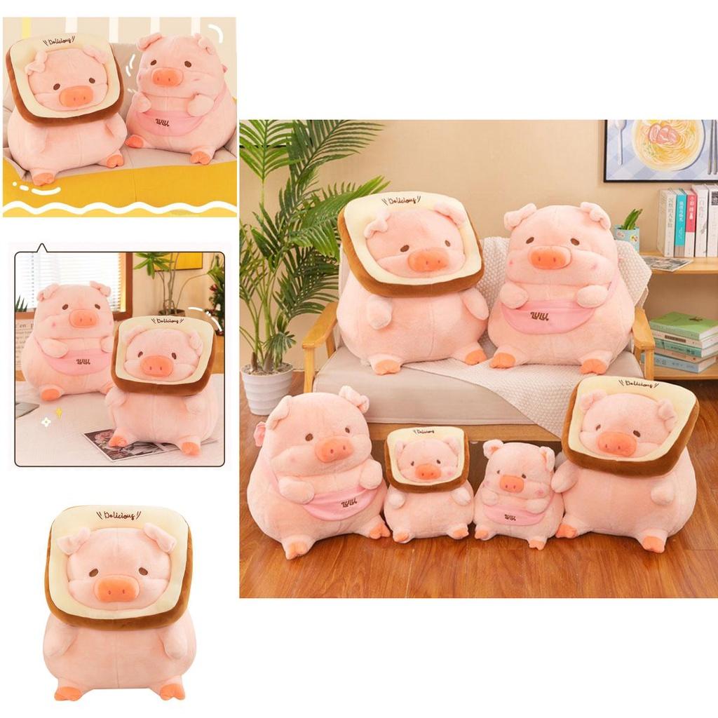 Adorable Lulu Pig Plush Toy Wholesale New Bread Toast Pig Stuffed Animal Doll Birthday Gift Pillow